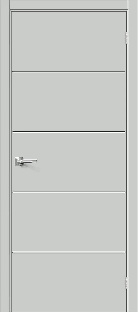 Фото Межкомнатная дверь Граффити-2.Д.П Grey Silk BR5514