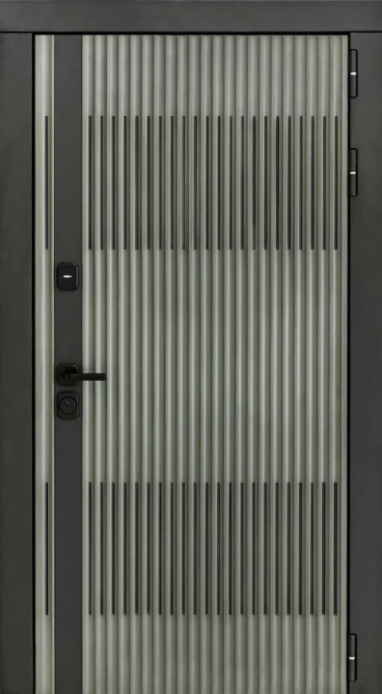 Входная дверь ДвериПРО Elfy ФЛ-259 (10мм, дуб с пилением) DPRO220559 внешняя сторона